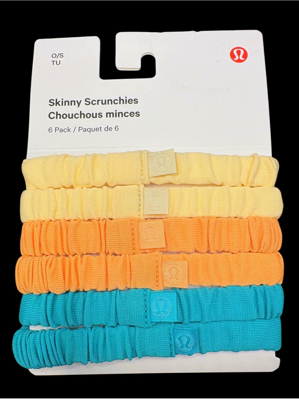 NWT lululemon Skinny Scrunchies 6-Pack BTCR RKML BTPC Hair Ties New